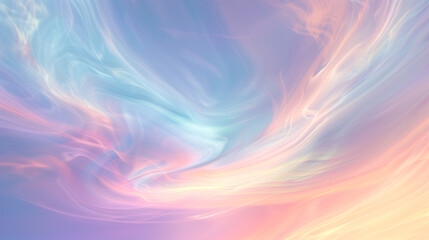 Arrière-plan aux couleurs pastels avec des ondulations de type aurores boréales, ciel crépusculaire sans nuage, papier peint, impression tissu et fond d'écran