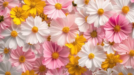 Fototapeta premium Colorful meadow herbs and garden flowers a white background. For greetings and invitations