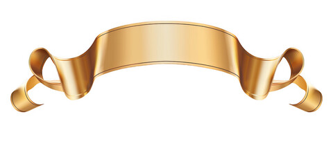 Golden Ribbon Banner