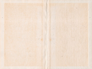 Old Paper Book Page, Sheet Texture, Vintage Background, Crumpled Paper With Stains