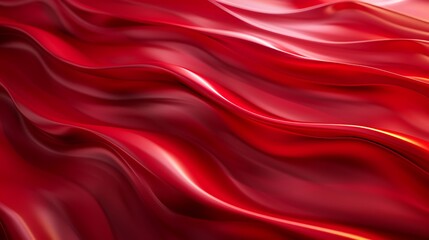Obraz premium Abstract Red Wavy Surface