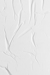 Glued Crumpled Paper Texture Background. Poster Overlay, Design Elements