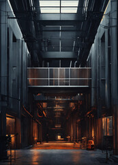 interior of a factory