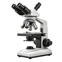 microscope with digital cut out dicut PNG on transparent