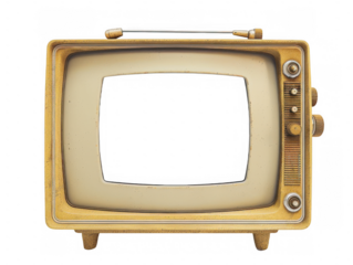 Retro TV Frame with Knobs