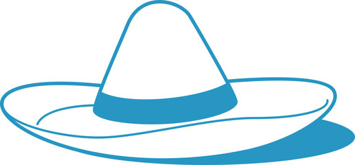 Hat Line Icon Vector Art