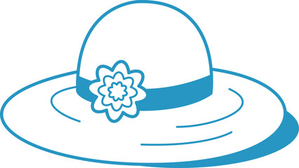 Hat Line Icon Vector Art