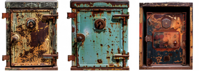 Vintage Rusty Safes