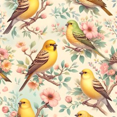 Fototapeta premium Canary pattern design