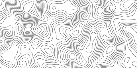 White background and black lines topography contour map. abstract geography curve wave line vector illustration. luxury topography contour map grid pattern backdrop background.