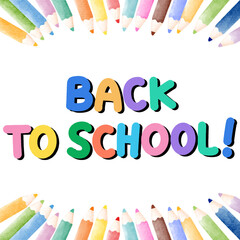 Welcome back to school cover background vector set. Back to school collection for prints, education, banner.