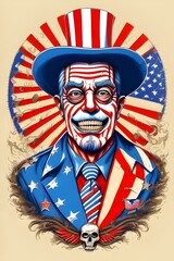 american uncle sam, red, white, blue, united states of america, yankee,  federal government, war, patriotic,  freedom, liberty, independence, flag, stars, stripes, red, white, blue, Yankee, nation