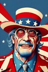 american uncle sam, red, white, blue, united states of america, yankee,  federal government, war, patriotic,  freedom, liberty, independence, flag, stars, stripes, red, white, blue, Yankee, nation