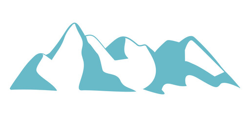 Mountain peak logo template