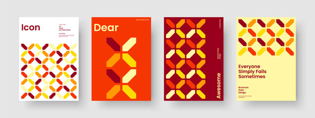 Obraz premium Abstract Flyer Layout. Modern Book Cover Design. Geometric Background Template. Brochure. Banner. Report. Business Presentation. Poster. Magazine. Newsletter. Advertising. Notebook. Portfolio