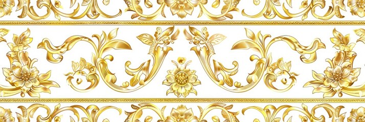 Fototapeta premium Luxurious Gold Decorative Border