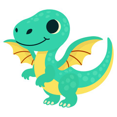 Cute dinosaur. Cartoon character for children. Vector illustration