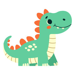 Cute dinosaur. Cartoon character for children. Vector illustration