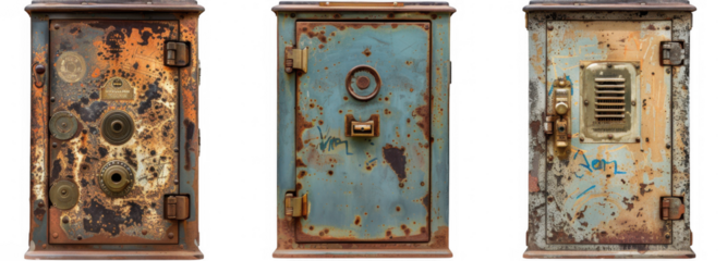 Vintage Rusty Safes