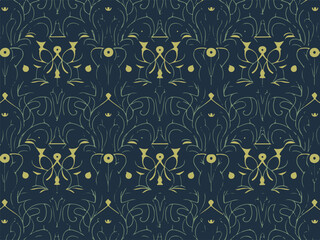 seamless floral pattern with flowers