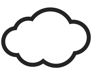 cloud vector. symbol, sign icon