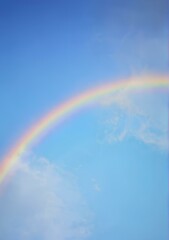 Clear sky rainbow photo, rainbow photo, iPhone wallpaper, Galaxy wallpaper, wallpaper, high definition wallpaper