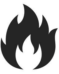 fire icon vector. symbol, sign.