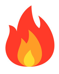 fire icon vector. symbol, sign.