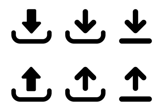 download and upload icon vector. symbol, sign.