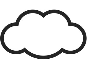cloud vector. symbol, sign icon