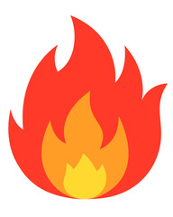 fire icon vector. symbol, sign.