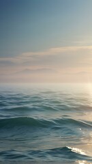 Obraz premium sunset over the sea, Calm sea and wave light landscape, iPhone wallpaper, Galaxy wallpaper, wallpaper, high definition wallpaper