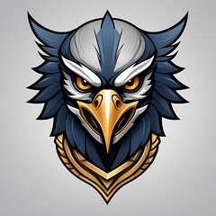 Fototapeta premium Eagle head mascot logo design, t-shirts, esport, stickers