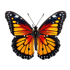 Fototapeta premium monarch butterfly in cartoon style