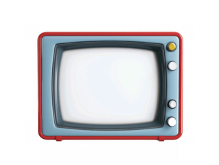 Retro TV Frame with Knobs