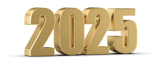 2025 Gold Number 3D