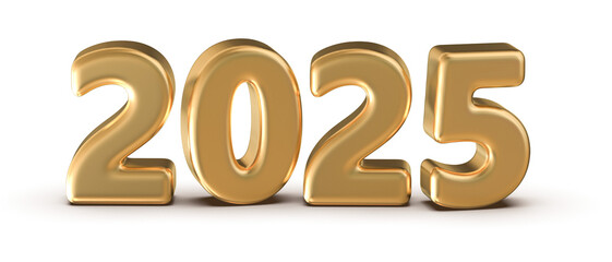 2025 Gold Number 3D