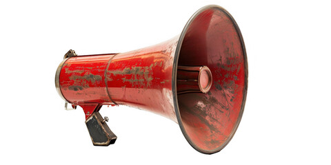 Old-Fashioned Red Megaphone