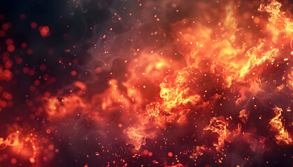 Naklejka premium fire background