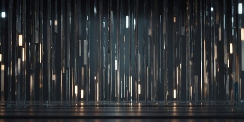 Obraz premium Minimal light colored abstract background with some lights coming in from a window. AI generated.