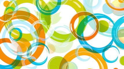 Obraz premium Abstract pattern of colorful circles