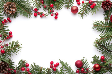 Christmas Mockup with Christmas Tree Decorations