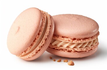 macaroons isolated on white