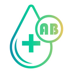 Fototapeta premium blood Line Gradient Icon