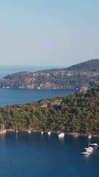 Aerial view of beautiful Turkey landscape