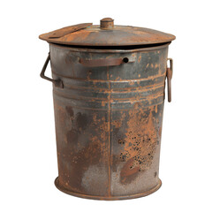 Vintage Metal Trash Can