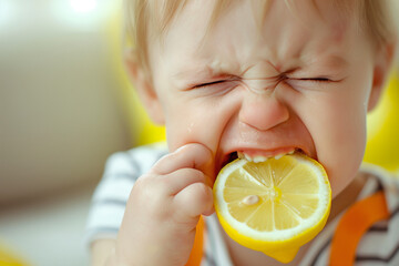 When Life Gives Babys Lemons, the Expressions Tell a Story Beyond Words, Filled with Surprises and Unseen Adventures