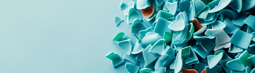 Close-up of a product made from recycled ocean plastics, symbolizing innovation in material reuse