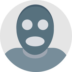 Detective vector Icon with isolated background in Rounded style 