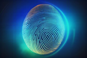 abstract background of blue and white color fingerprint